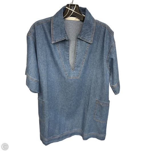Dress Casual Midi By Altard State In Blue Denim, Size: S
