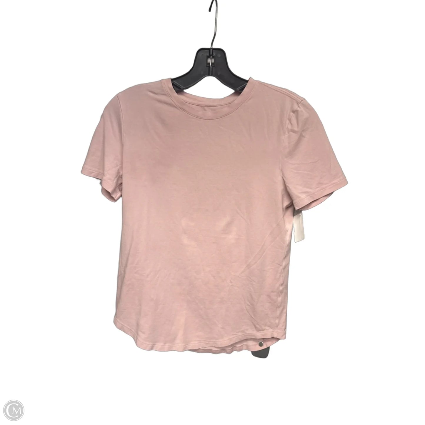 Athletic Top Short Sleeve By Lululemon In Pink, Size: S
