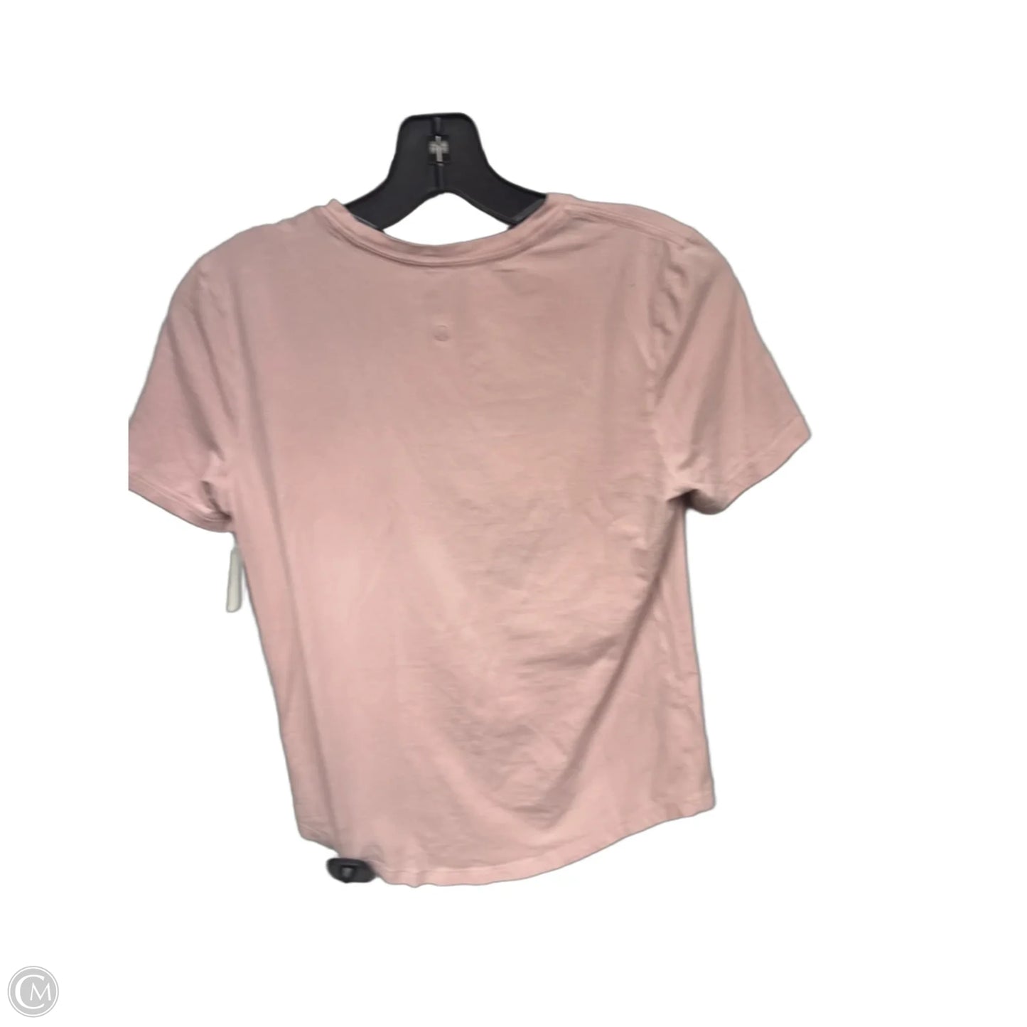 Athletic Top Short Sleeve By Lululemon In Pink, Size: S
