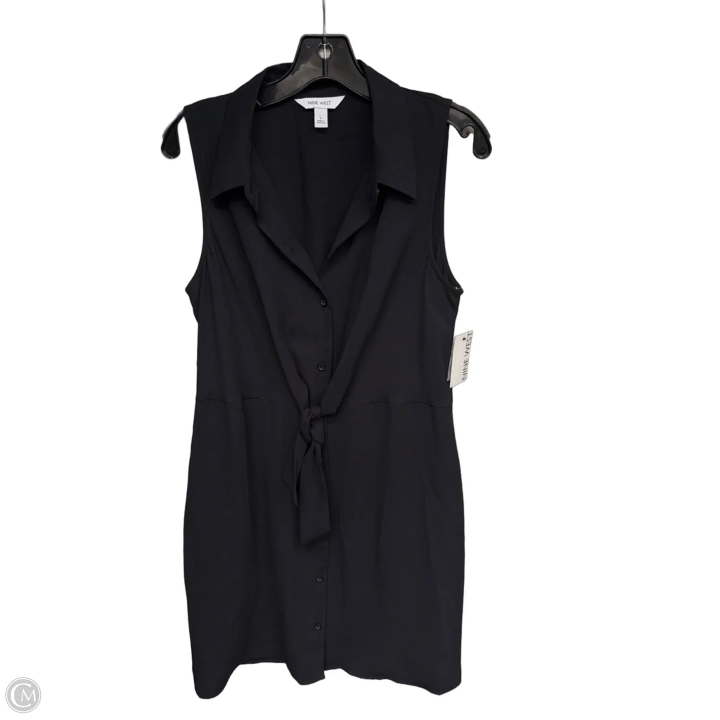 Dress Casual Midi By Nine West In Black, Size: L