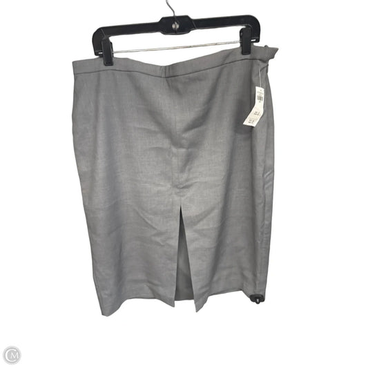 Skirt Midi By Abercrombie And Fitch In Grey, Size: L