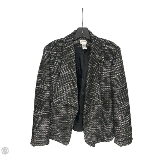 Blazer By Chicos In Black & White, Size: Xl