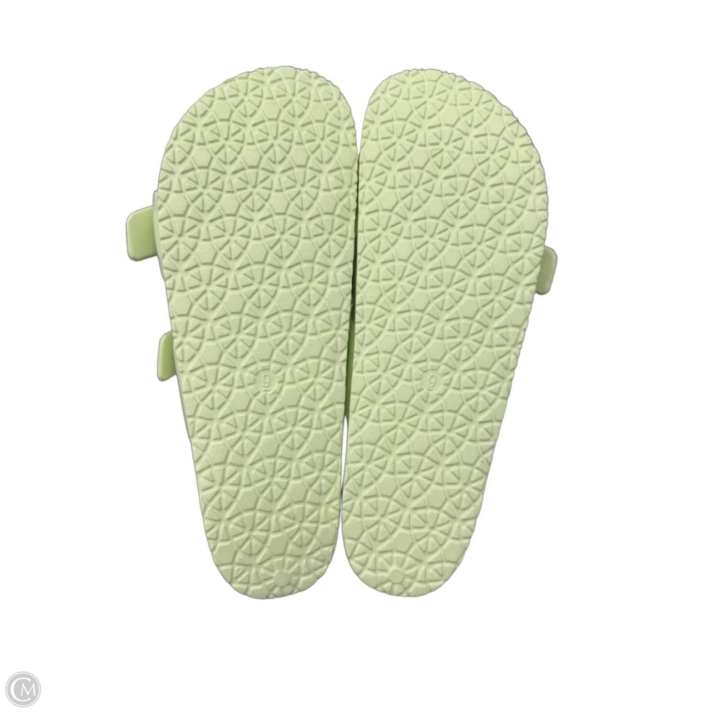 Sandals Flats By Shade & Shore In Green, Size: 9