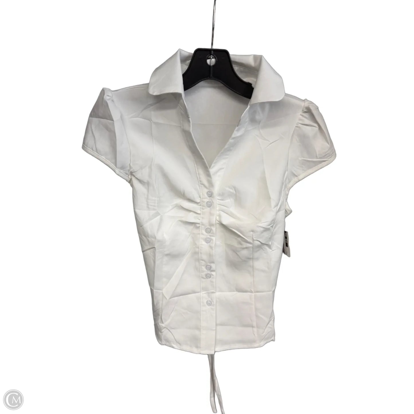 Top Short Sleeve By Clothes Mentor In White, Size: S