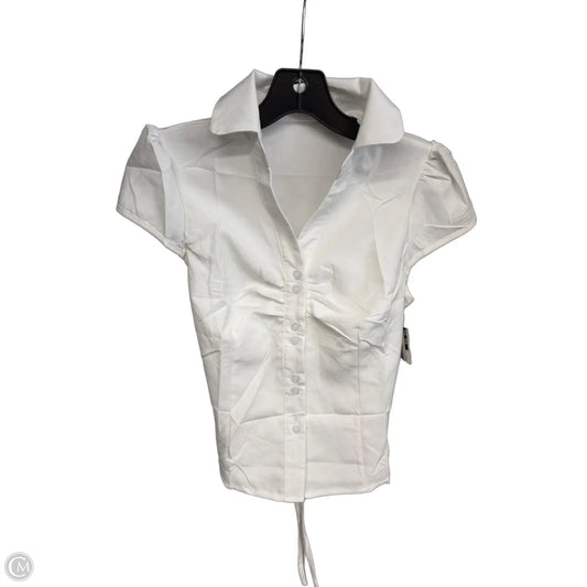 Top Short Sleeve By Clothes Mentor In White, Size: S