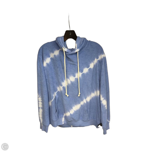 Sweatshirt Hoodie By Wild Fable In Blue & White, Size: S