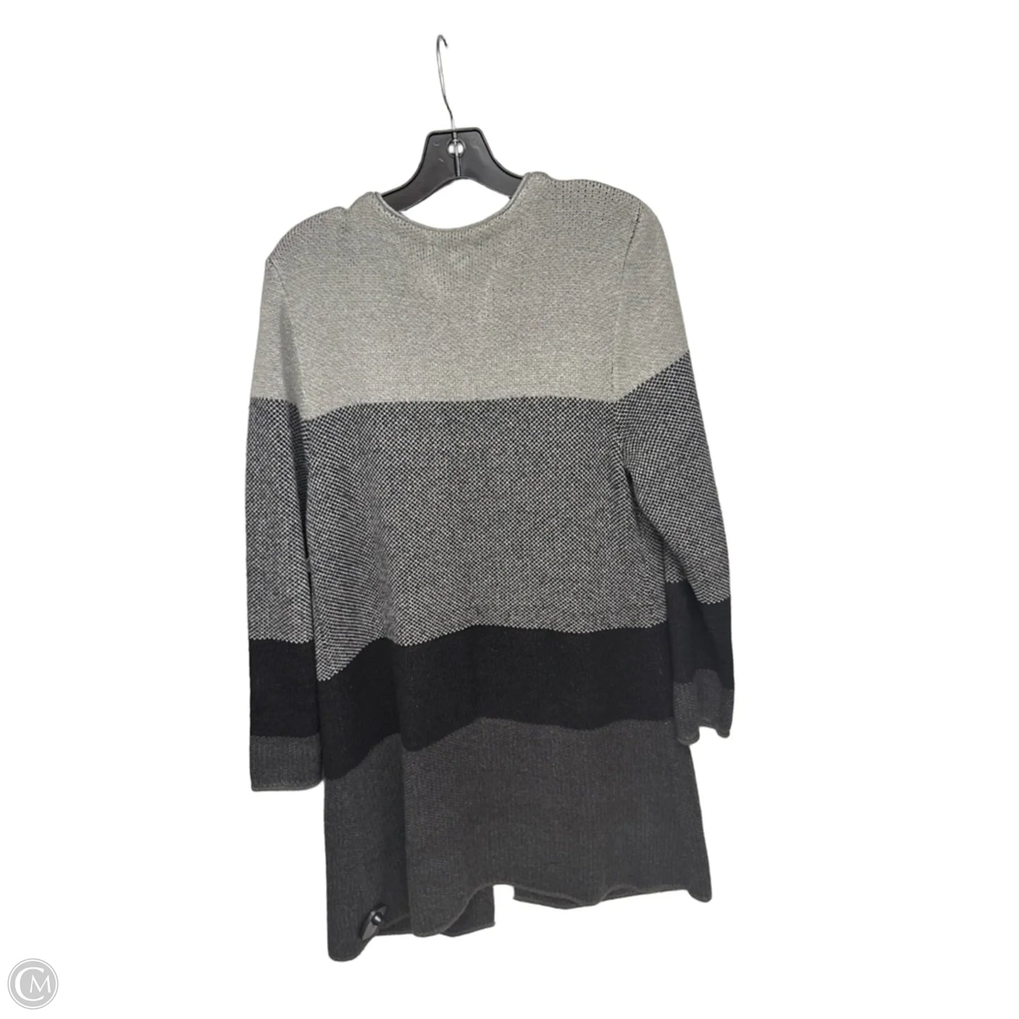 Sweater Cardigan By Christopher And Banks In Grey, Size: L