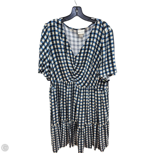 Dress Casual Midi By Ava & Viv In Navy, Size: 1x