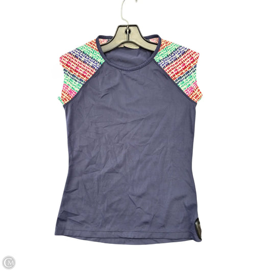 Athletic Top Short Sleeve By Athleta In Navy, Size: Xxs