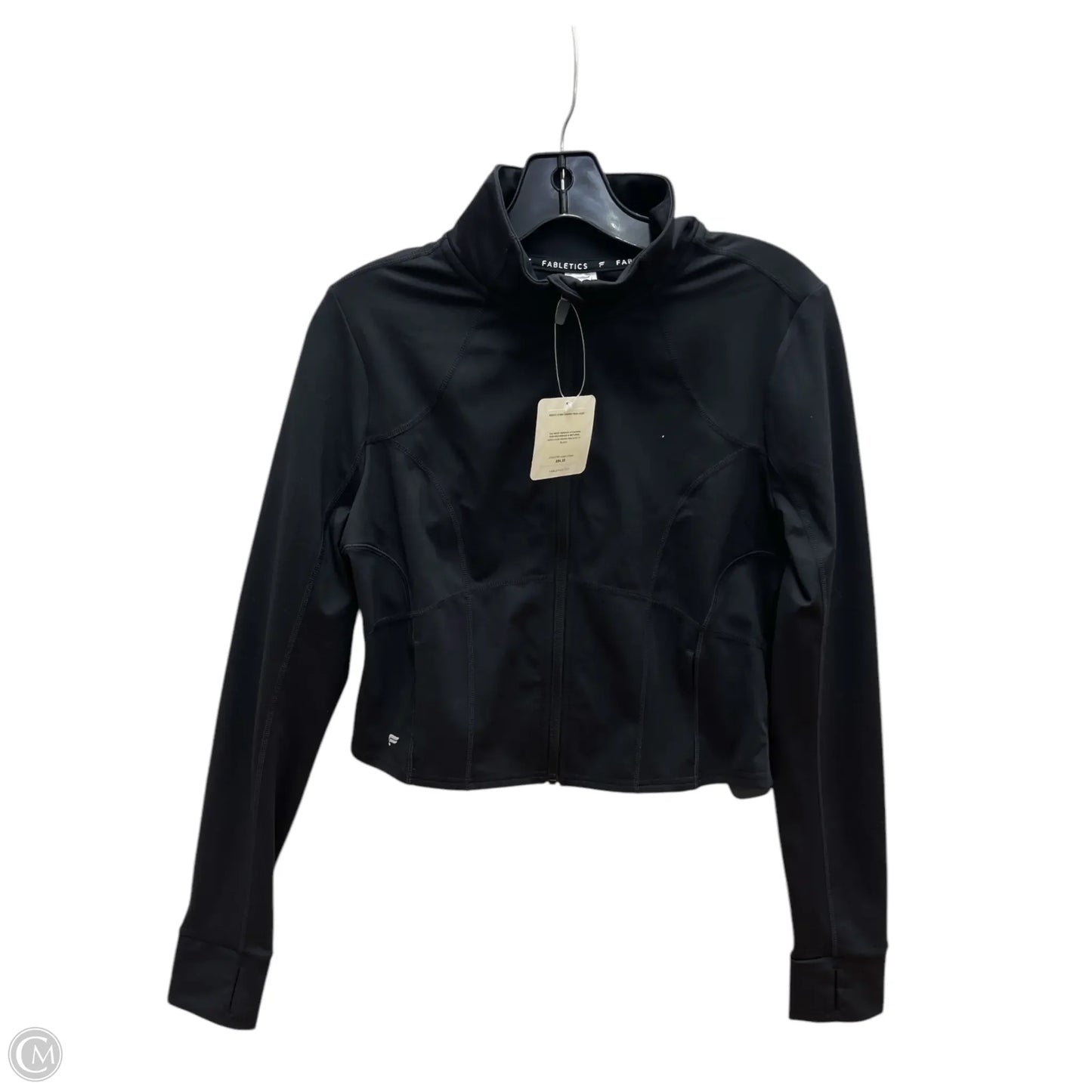 Athletic Jacket By Fabletics In Black, Size: M