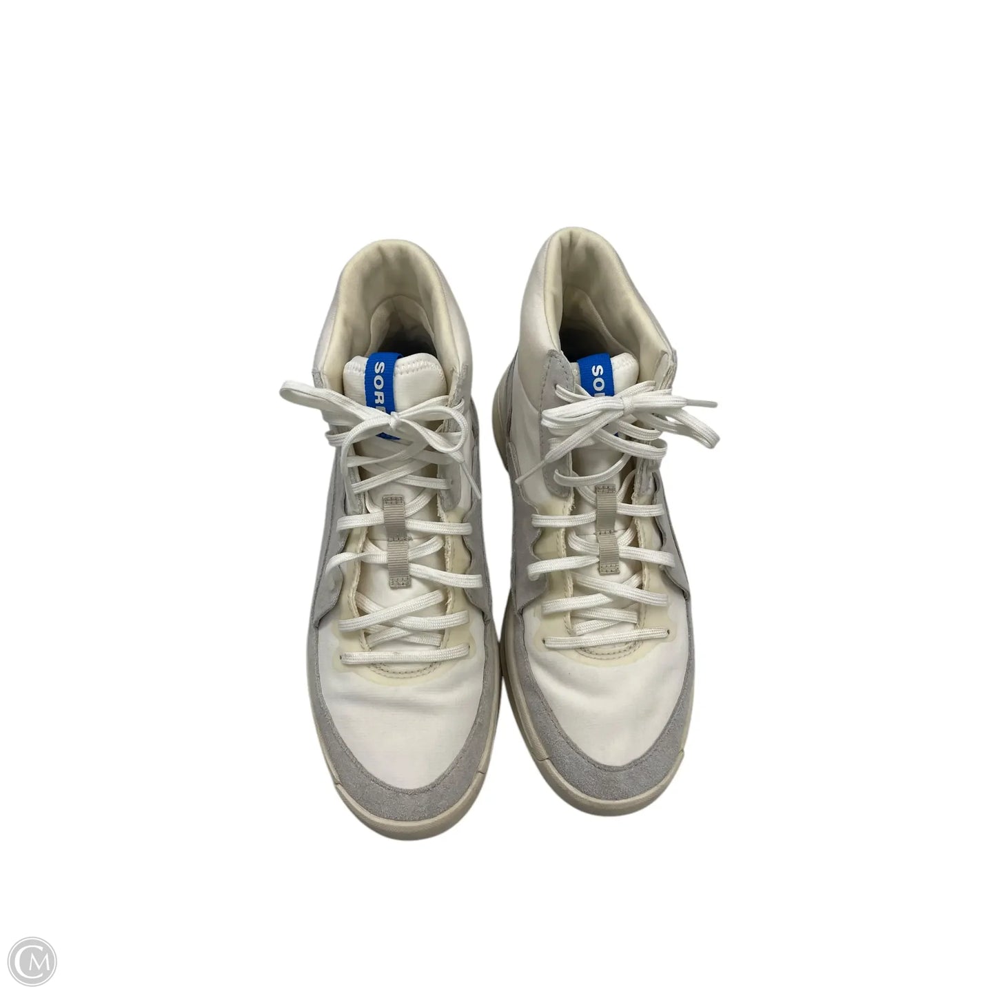 Shoes Athletic By Sorel In Cream & Grey, Size: 9
