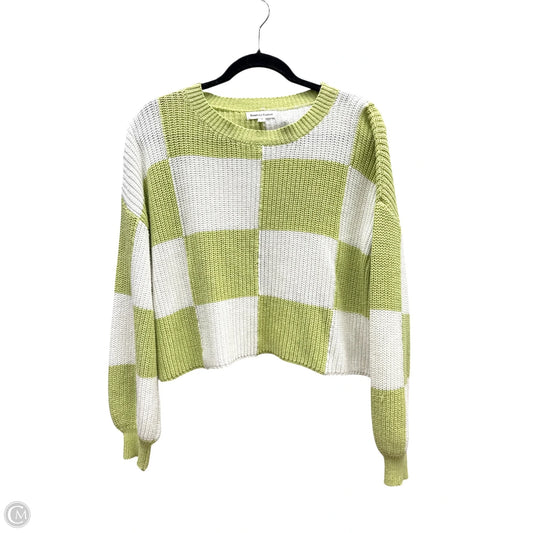 Sweater By Newbury Kustom In Green & White, Size: S