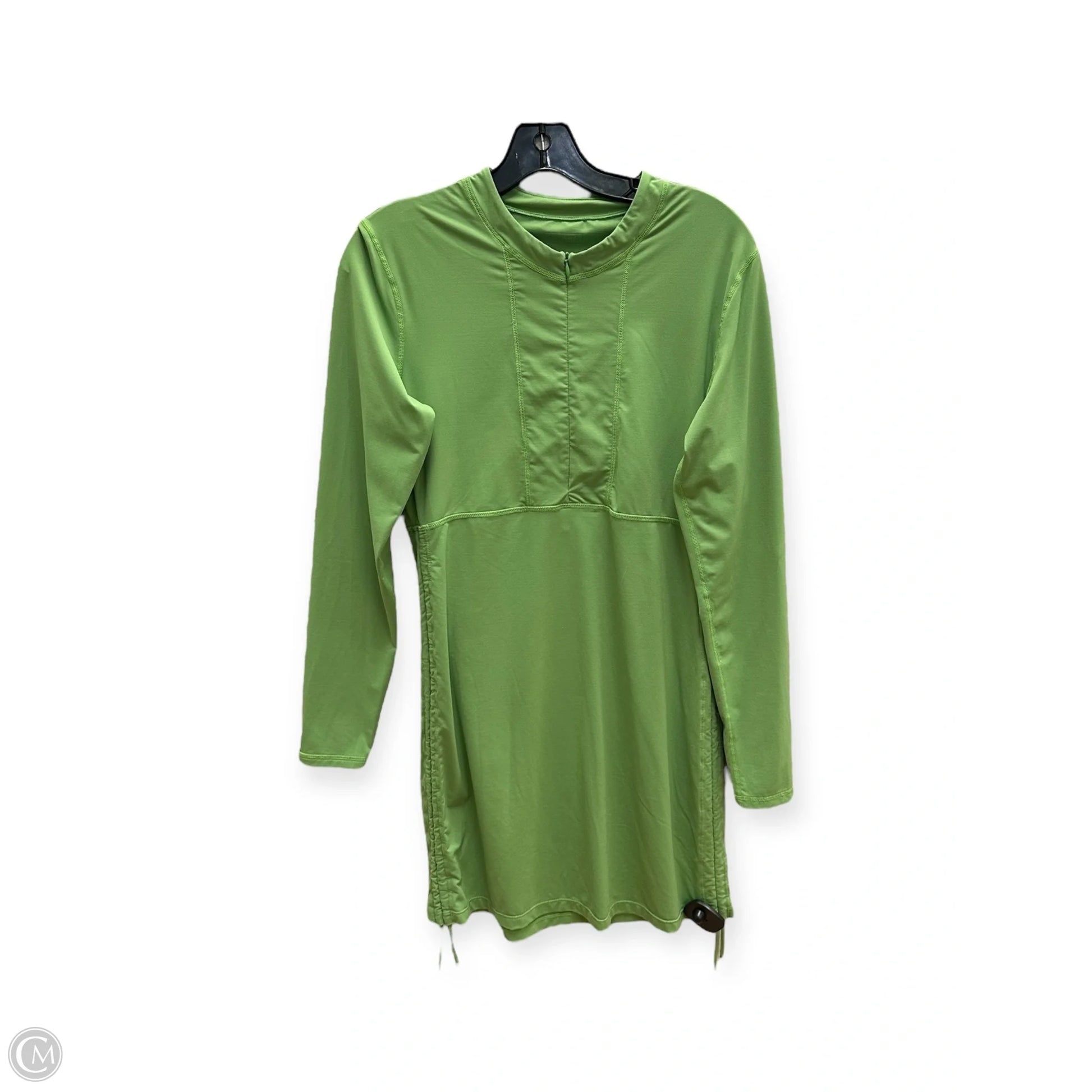 athleta green dress NWOT Athleta Elation V-neck Hybrid L Dress Acacia Olive Green Sz Large $129