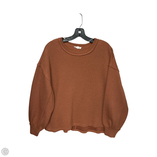 Sweater By Blu Pepper In Orange, Size: M