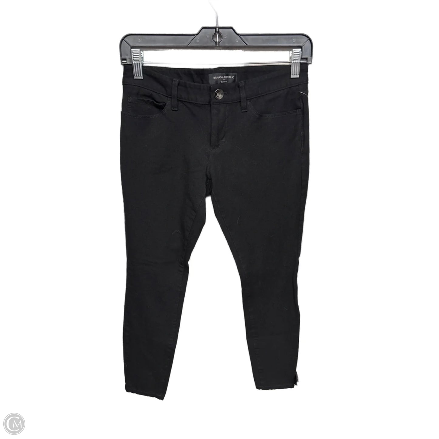 Jeans Skinny By Banana Republic In Black, Size: 0