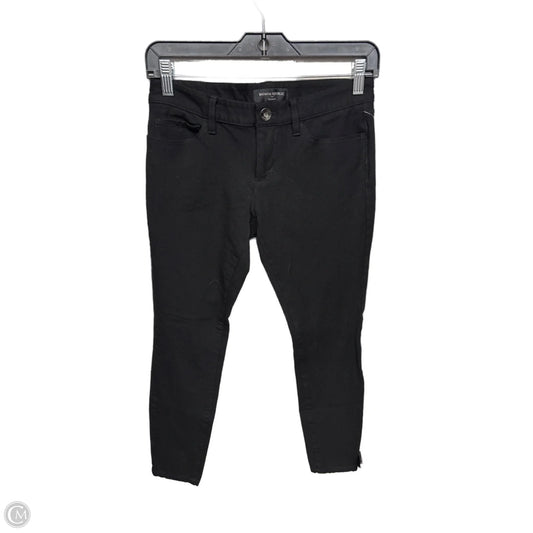 Jeans Skinny By Banana Republic In Black, Size: 0