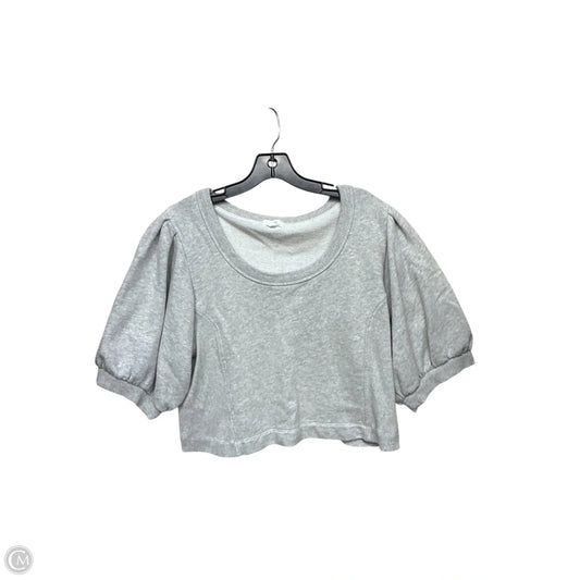 Top Short Sleeve By Aerie In Grey, Size: L
