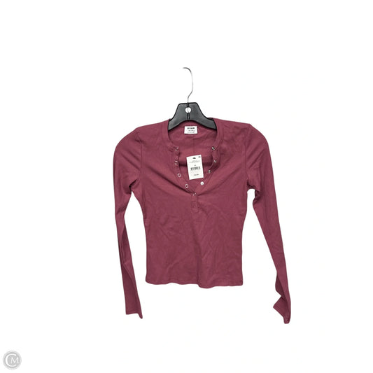 Top Long Sleeve Basic By Cotton On In Purple, Size: Xs