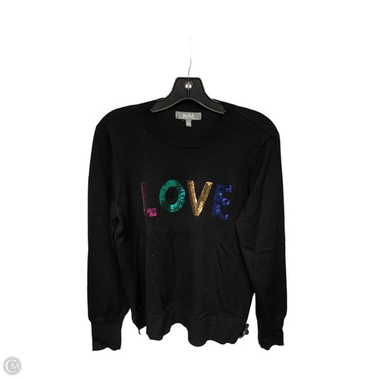 Sweater By Marled In Black & Gold, Size: L