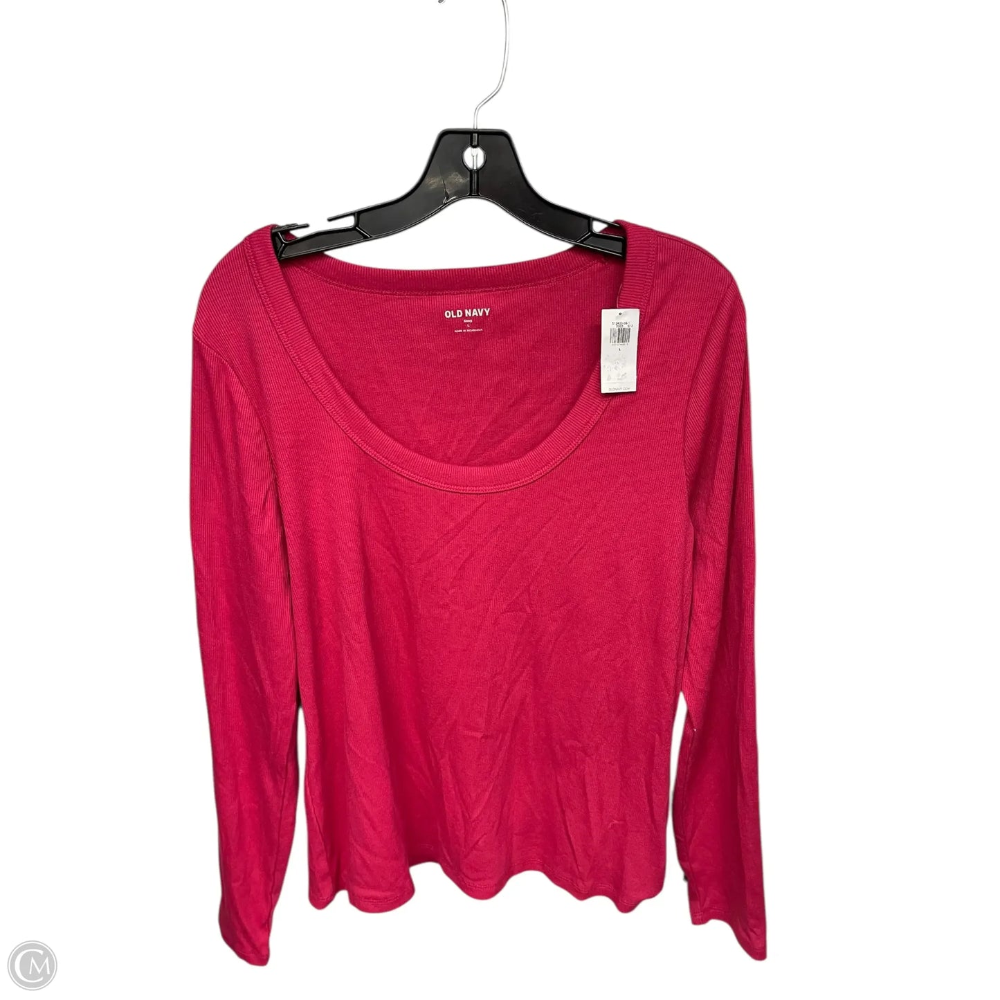 Top Long Sleeve Basic By Old Navy In Red, Size: L