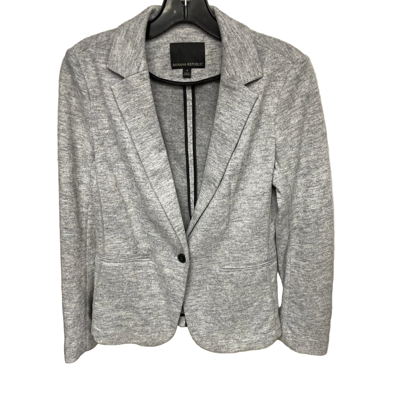 Blazer By Banana Republic In Grey, Size: 4