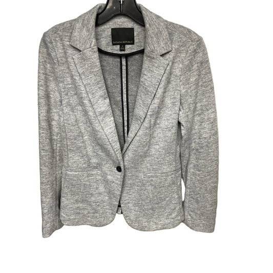 Blazer By Banana Republic In Grey, Size: 4