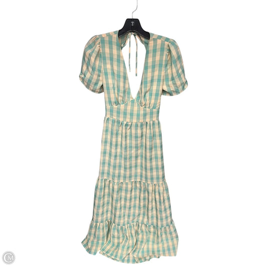 Dress Casual Maxi By Fore In Green & Tan, Size: M