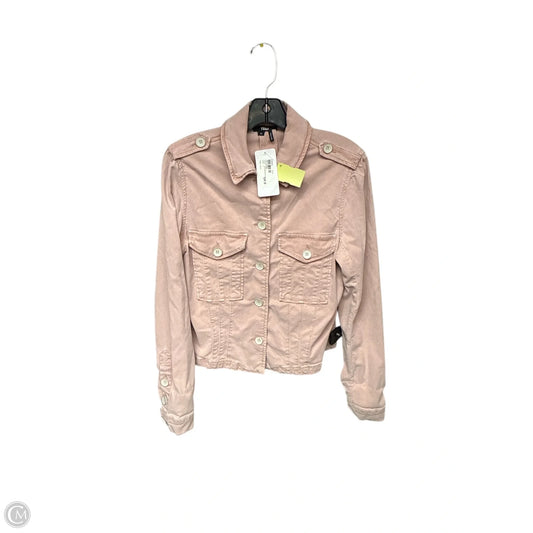 Jacket Denim By Paige In Pink Denim, Size: M