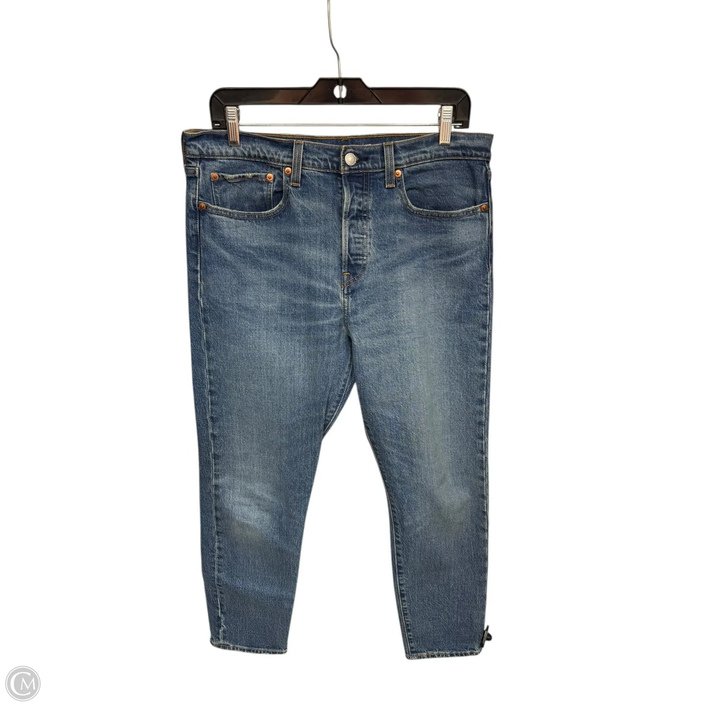 Jeans Skinny By Levis In Blue Denim, Size: 8