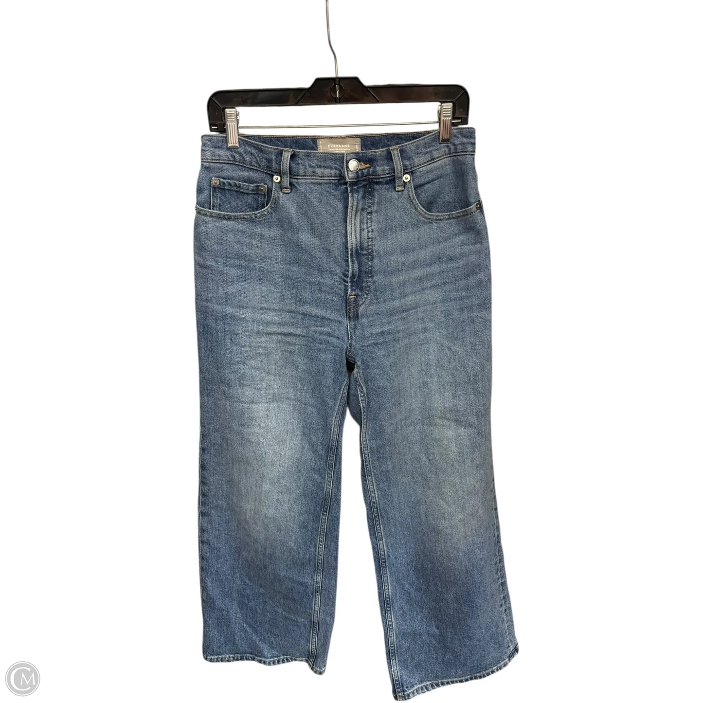 Jeans Wide Leg By Everlane In Blue Denim, Size: 6