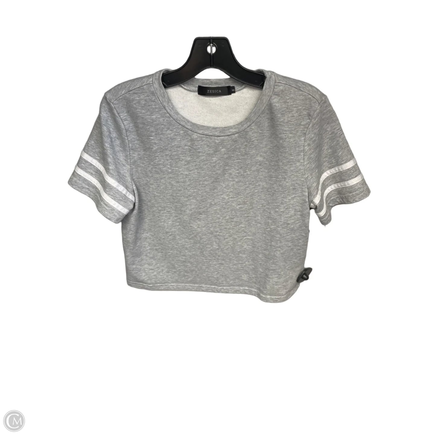 Top Short Sleeve Basic By Zesica In Grey, Size: S