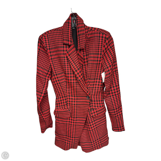 Coat Trench Coat By Zara In Red, Size: Xs