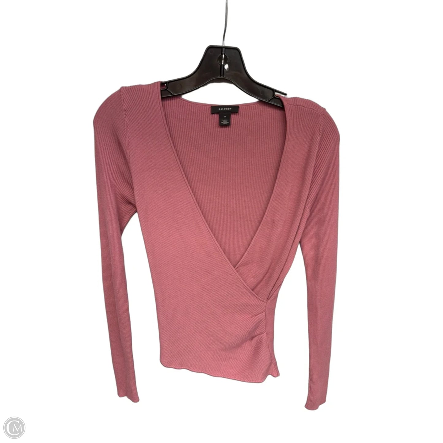 Top Long Sleeve By Halogen In Mauve, Size: Xs