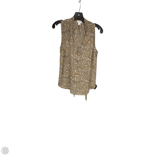 Top Sleeveless By J. Crew In Animal Print, Size: S
