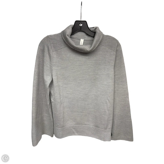 Athletic Sweatshirt Collar By Lululemon In Grey, Size: 10