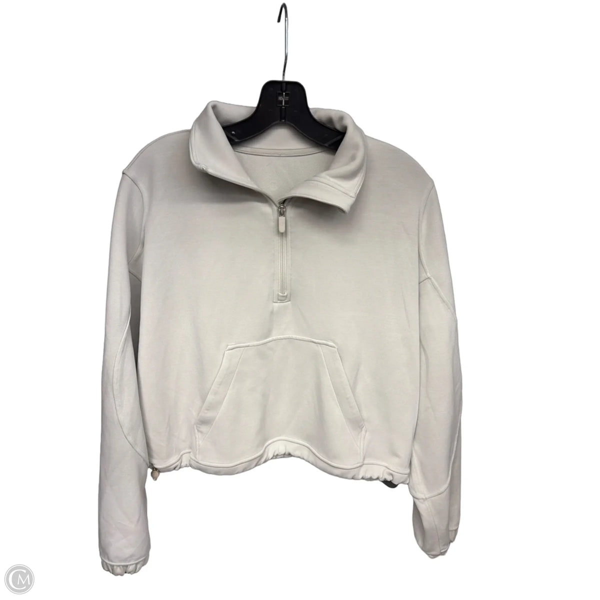 Athletic Sweatshirt Collar By Lululemon In Cream, Size: 6