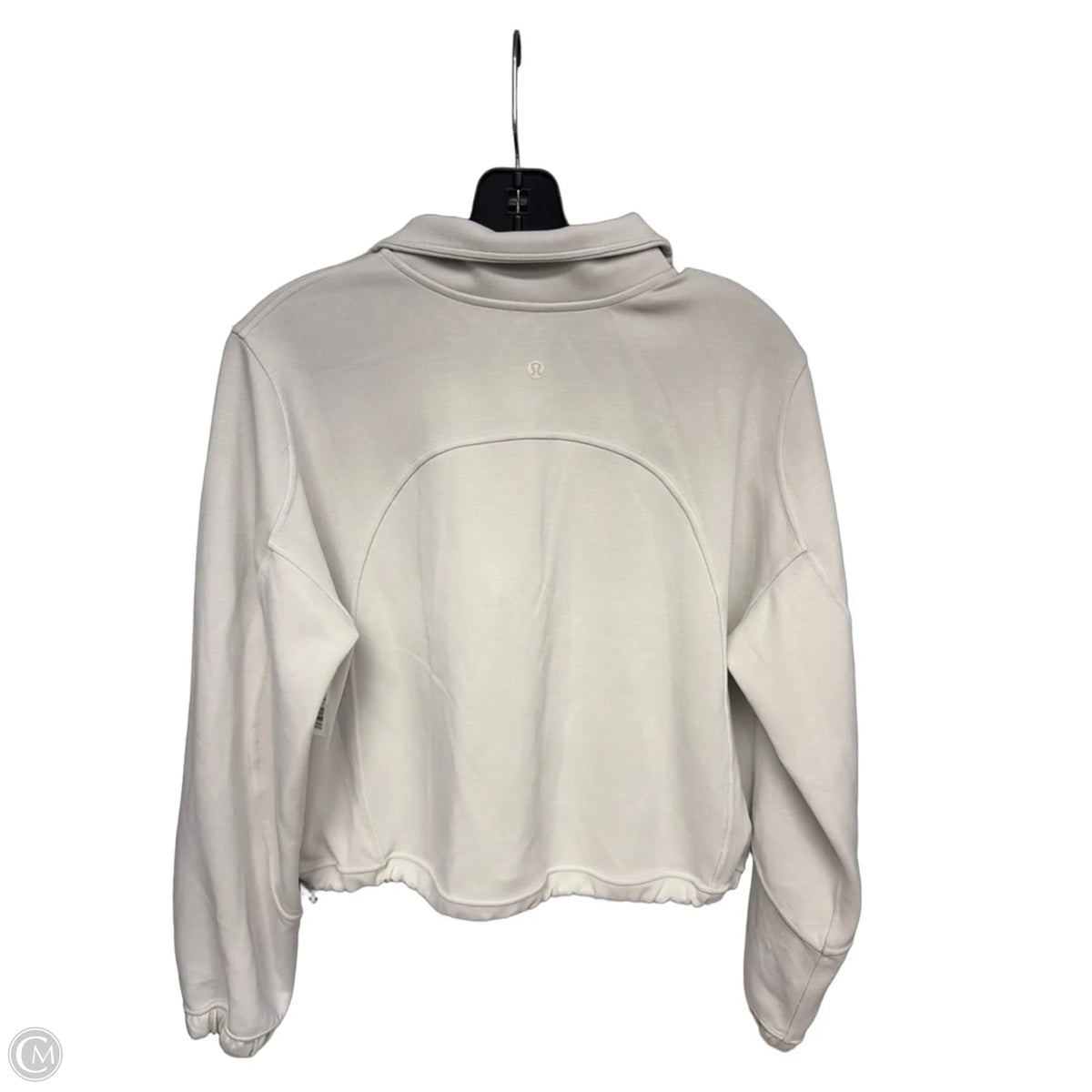 Athletic Sweatshirt Collar By Lululemon In Cream, Size: 6