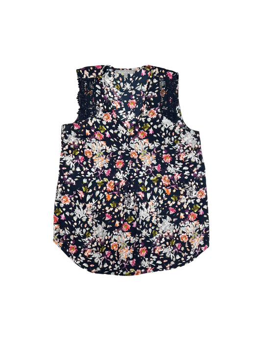 Floral Print Top Sleeveless Daniel Rainn, Size S