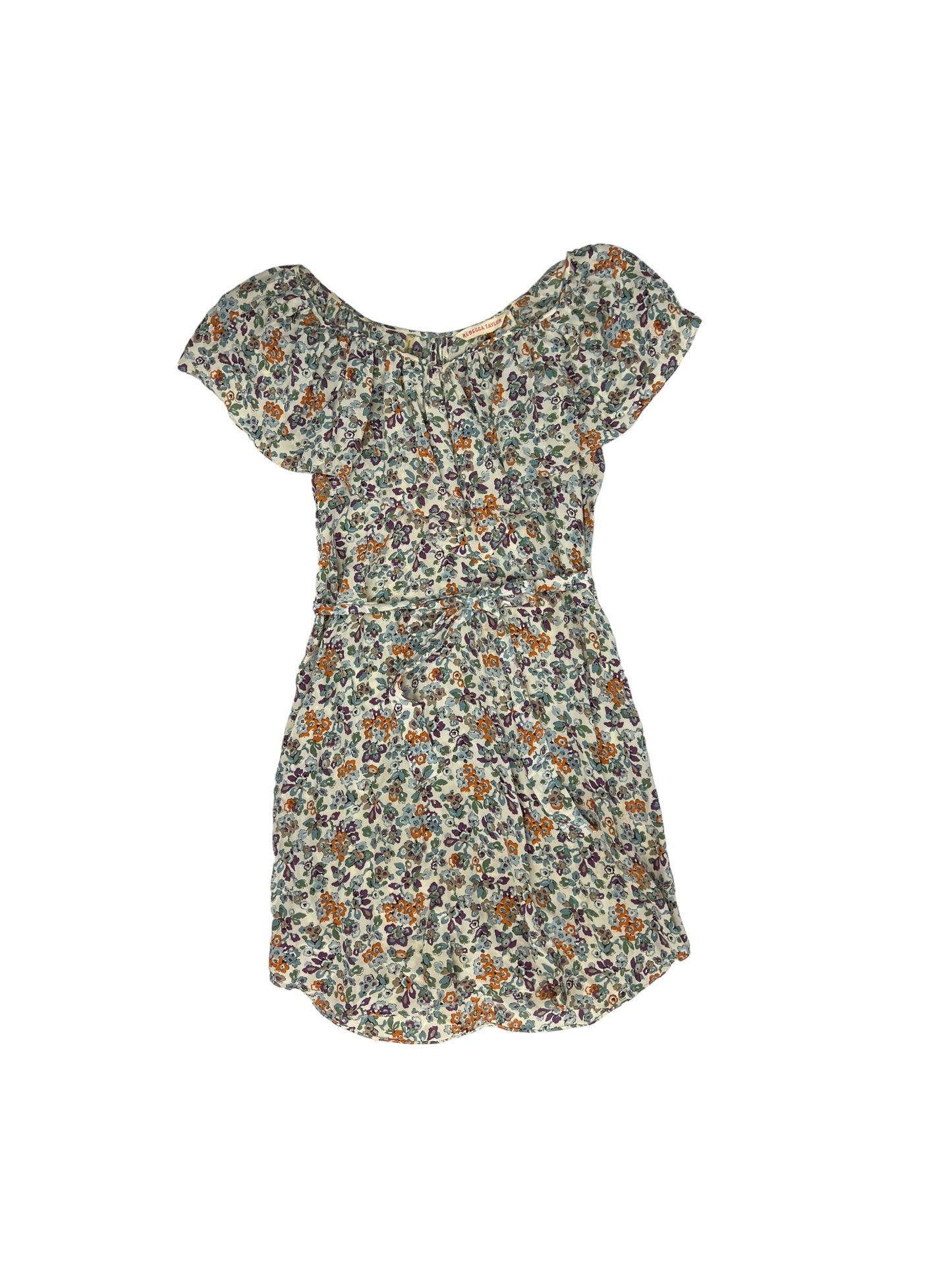 Floral Print Dress Casual Short Rebecca Taylor, Size 2