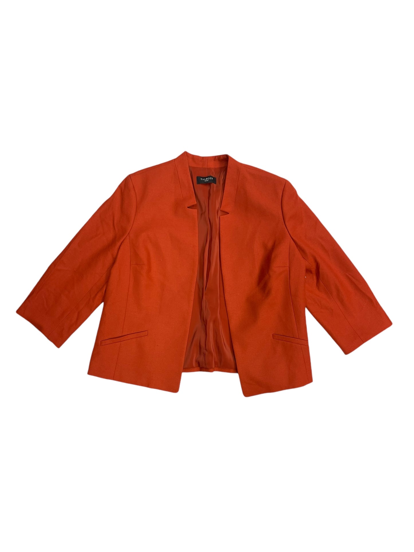 Blazer By Talbots In Orange, Size: 16