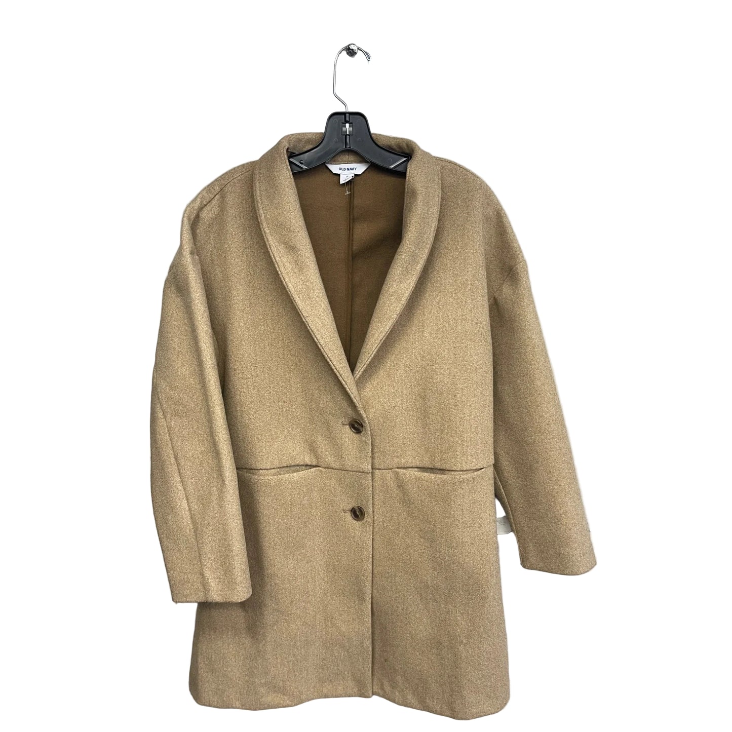 Coat Peacoat By Old Navy In Tan, Size: S