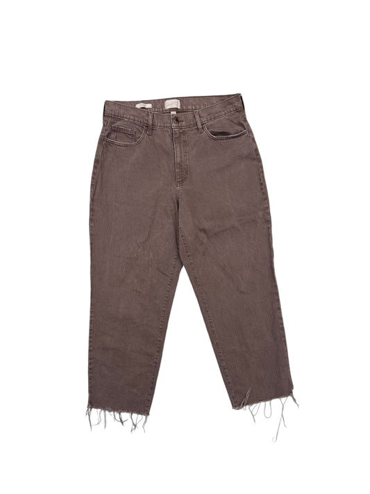 Jeans Straight By Universal Thread In Brown Denim, Size: 14