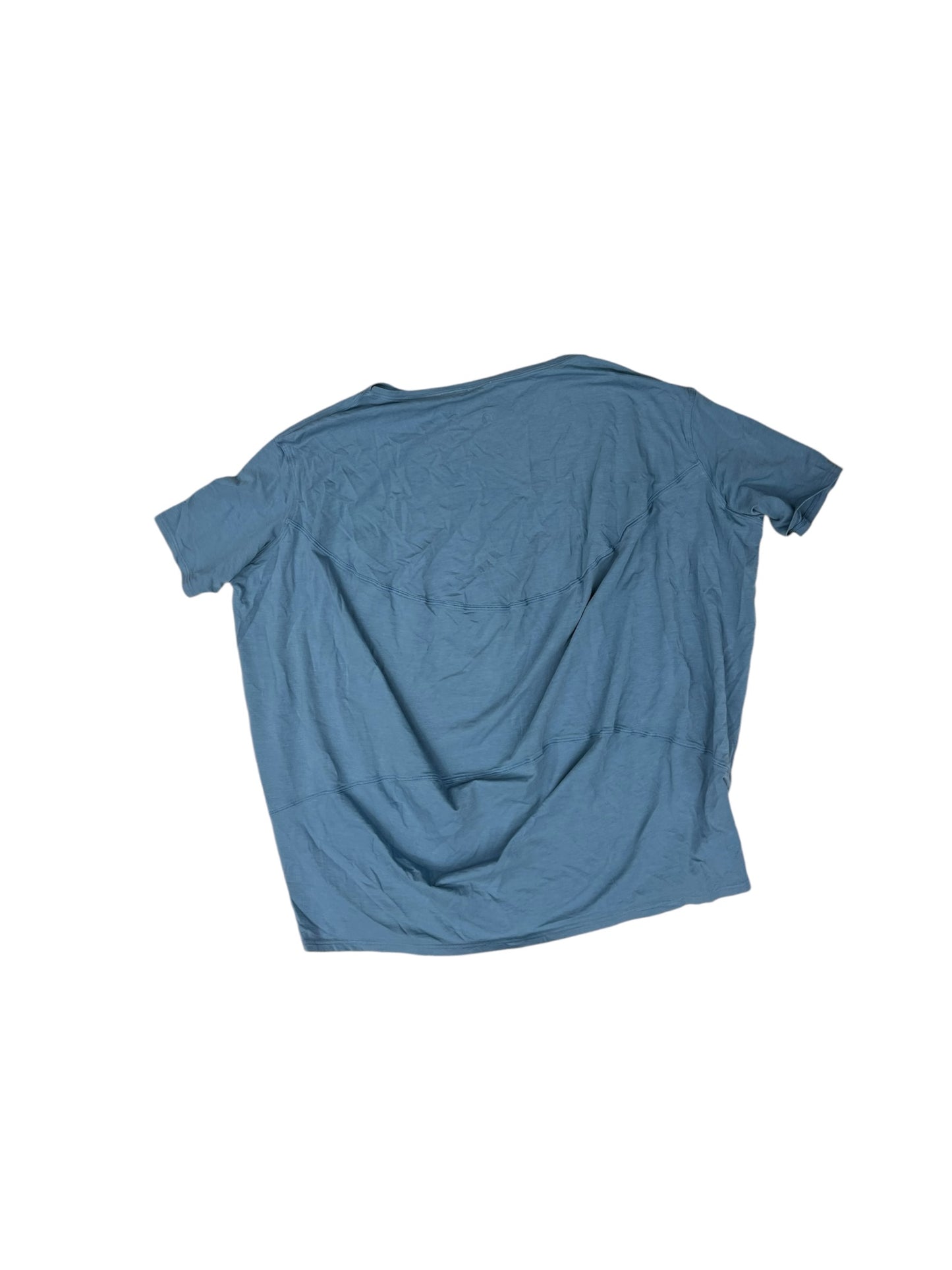 Athletic Top Short Sleeve By Lululemon In Blue, Size: S