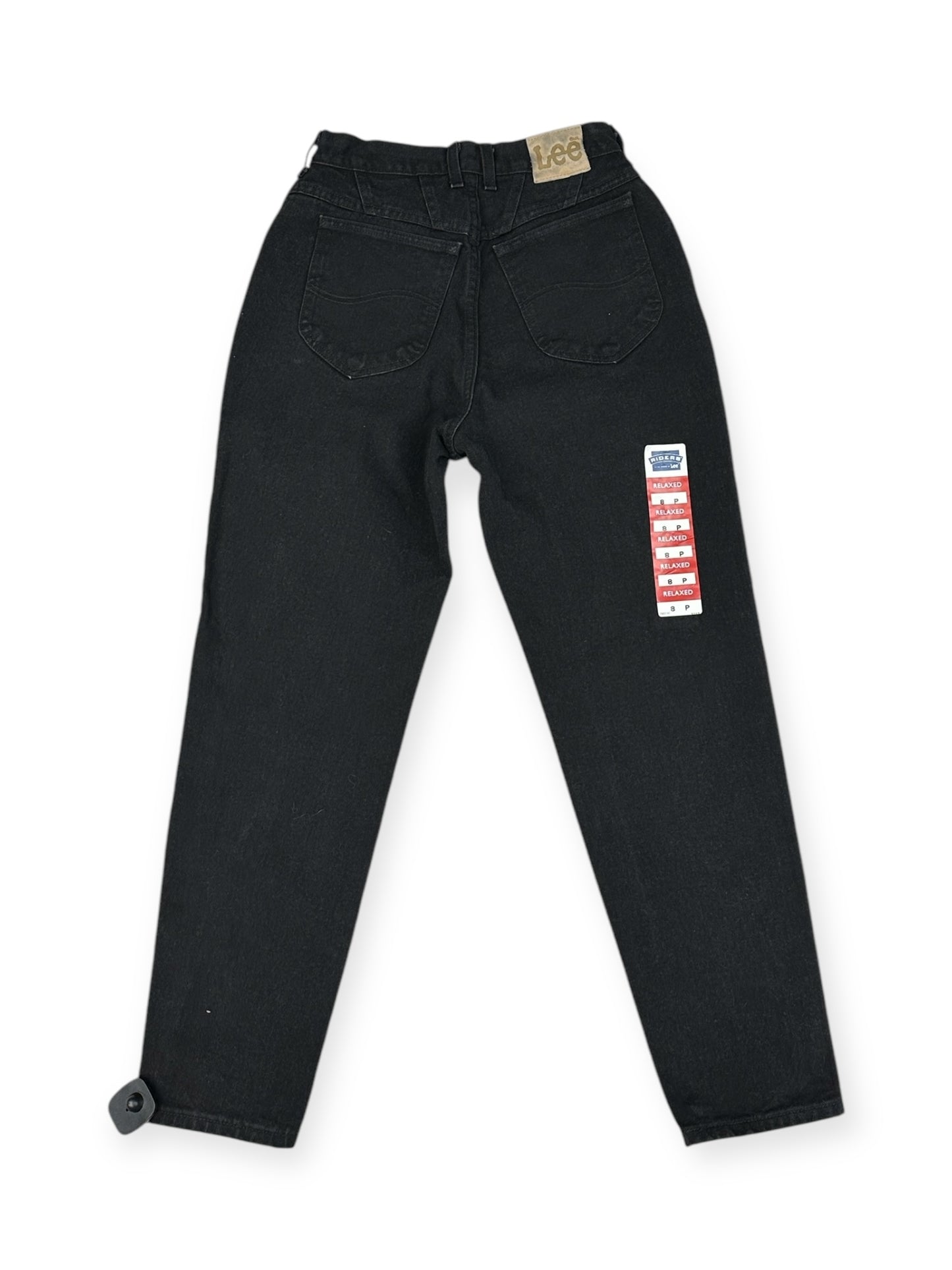 Jeans Straight By Lee In Black Denim, Size: 8