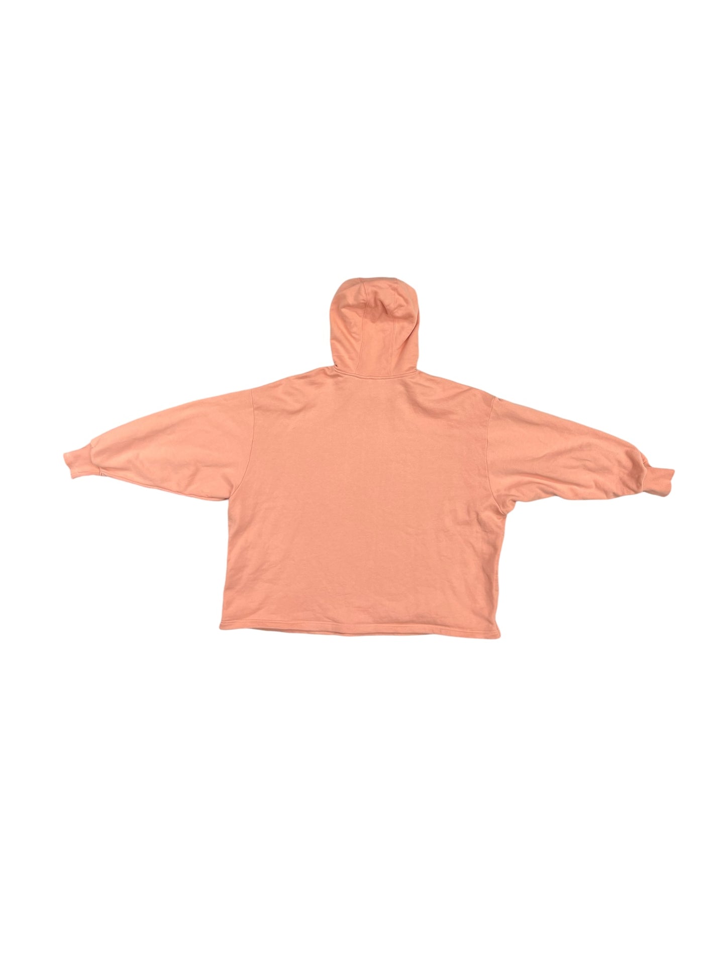 Athletic Sweatshirt Hoodie By Adidas In Orange, Size: M