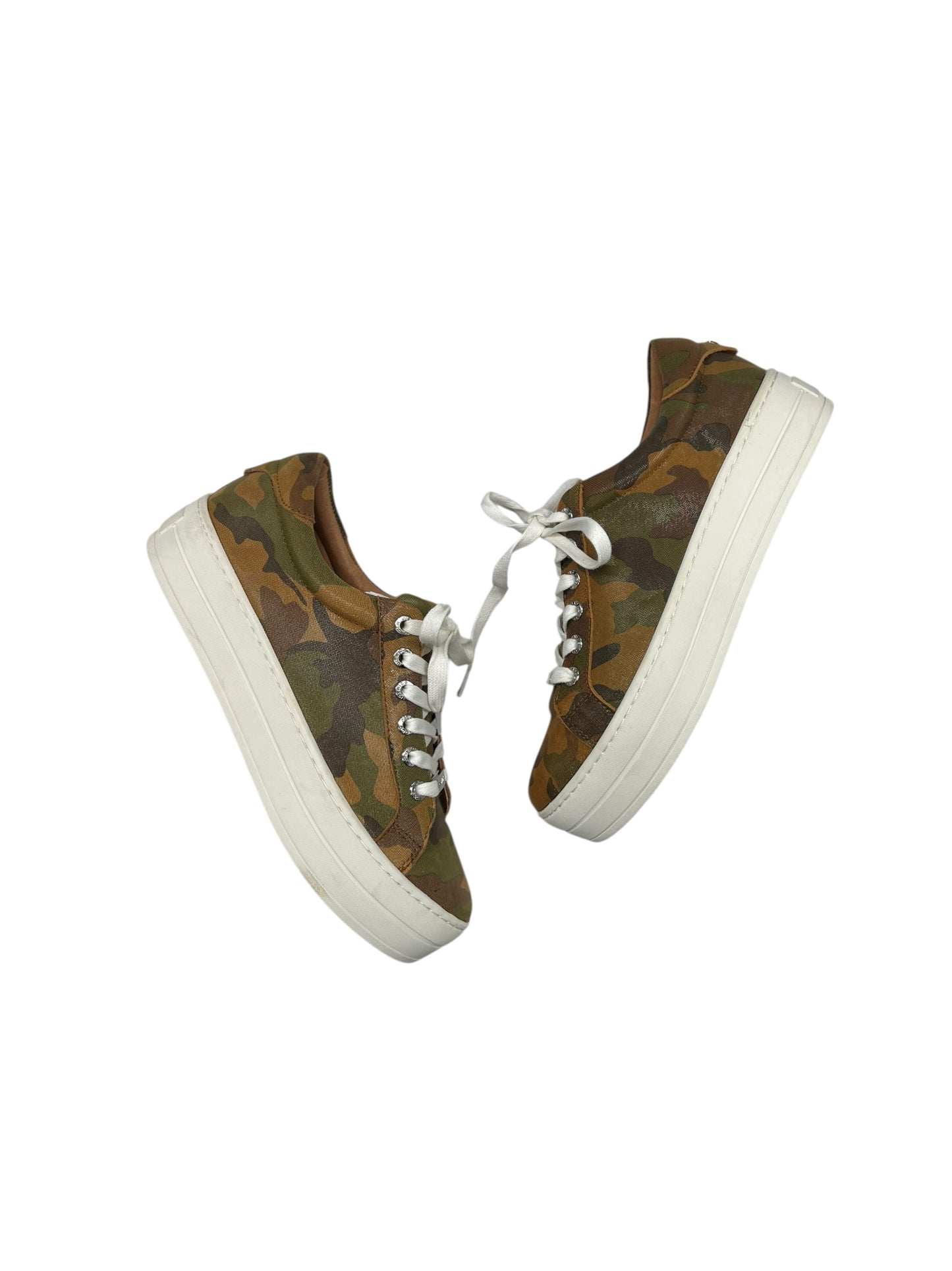 Shoes Sneakers By J Slides In Camouflage Print, Size: 7