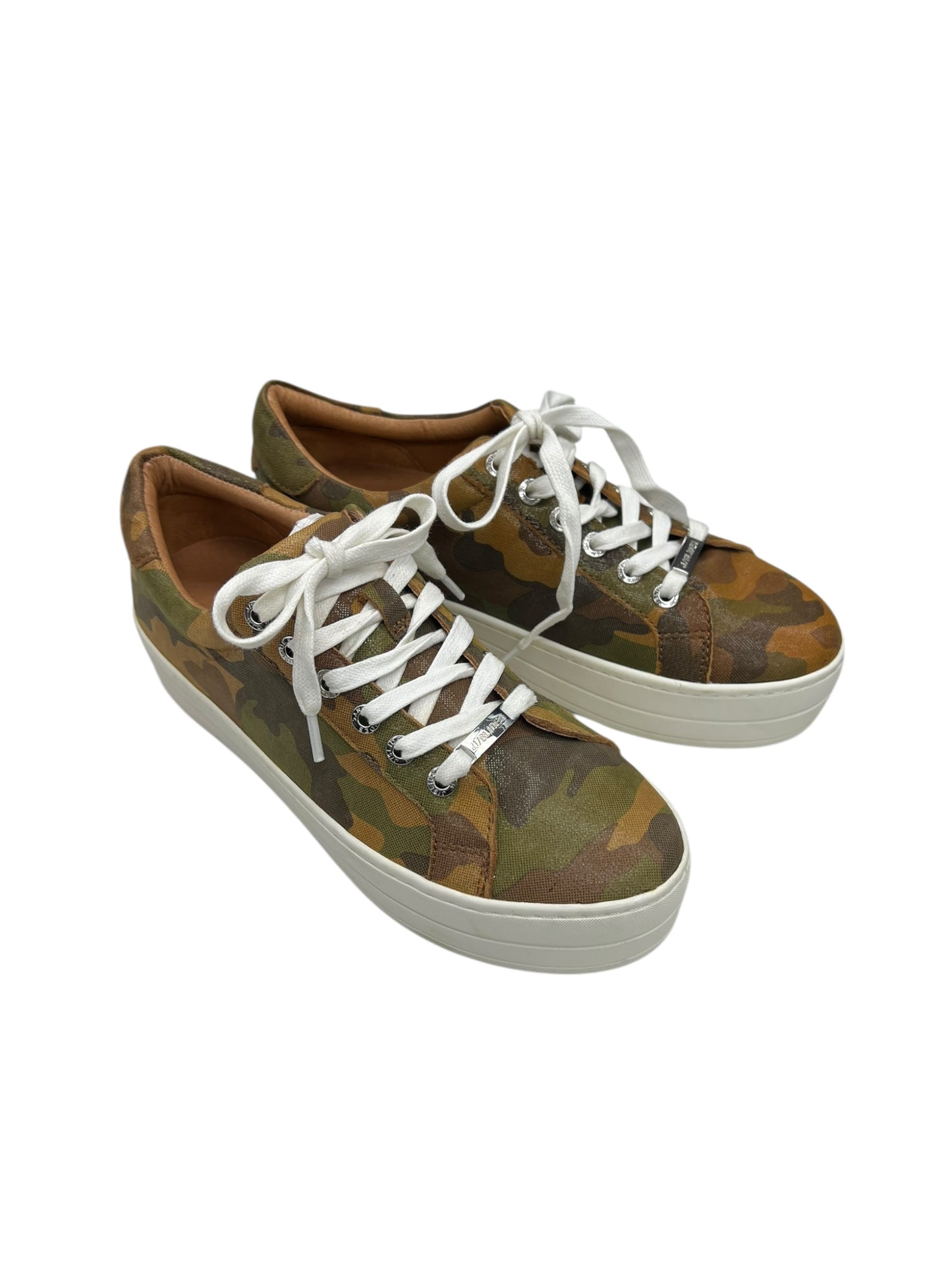 Shoes Sneakers By J Slides In Camouflage Print, Size: 7