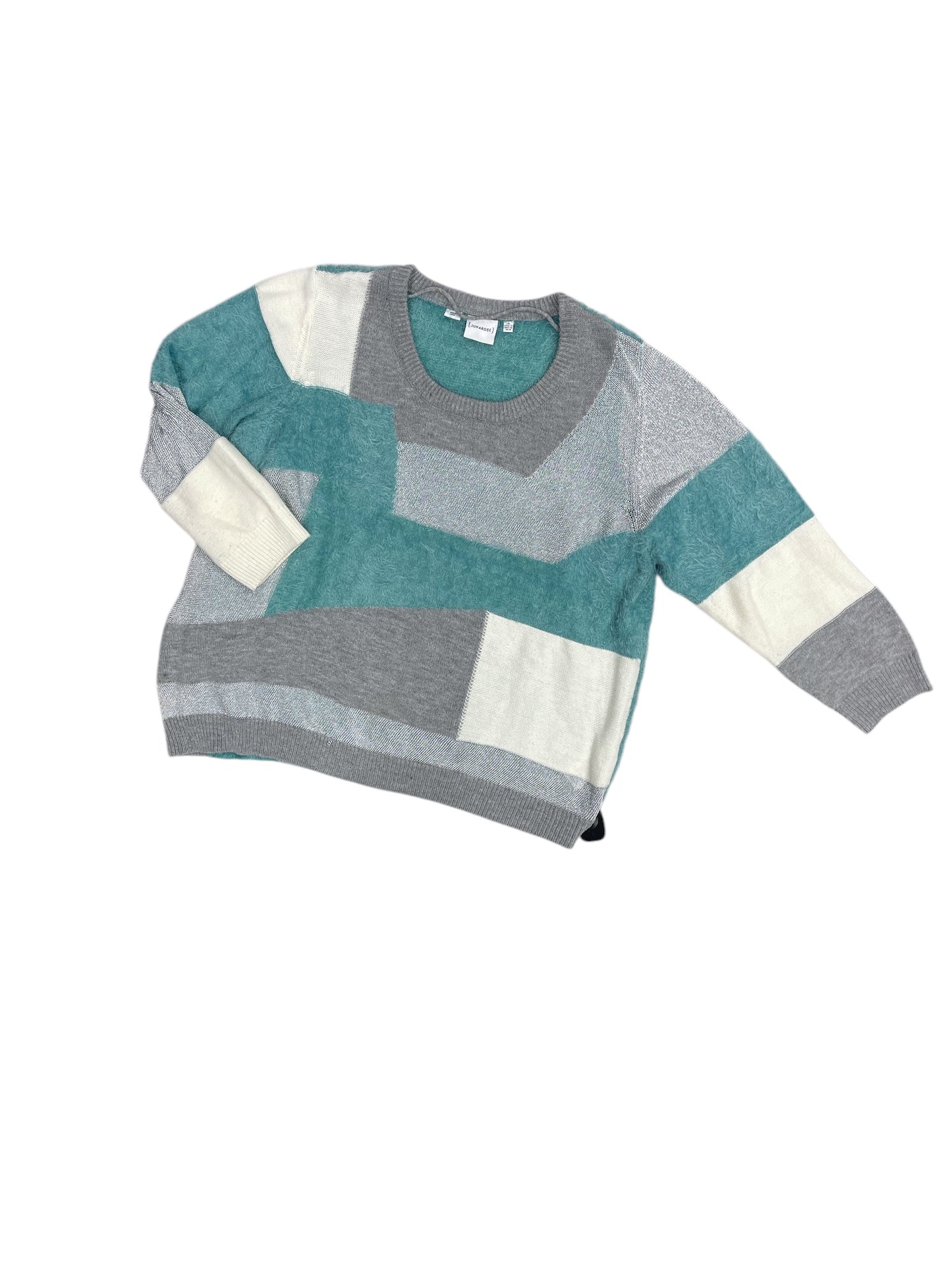 Sweater By Clothes Mentor In Blue & Silver, Size: Xl