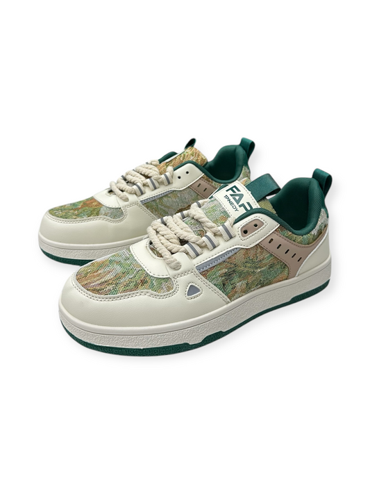 Shoes Sneakers By Clothes Mentor In Green & Tan, Size: 11