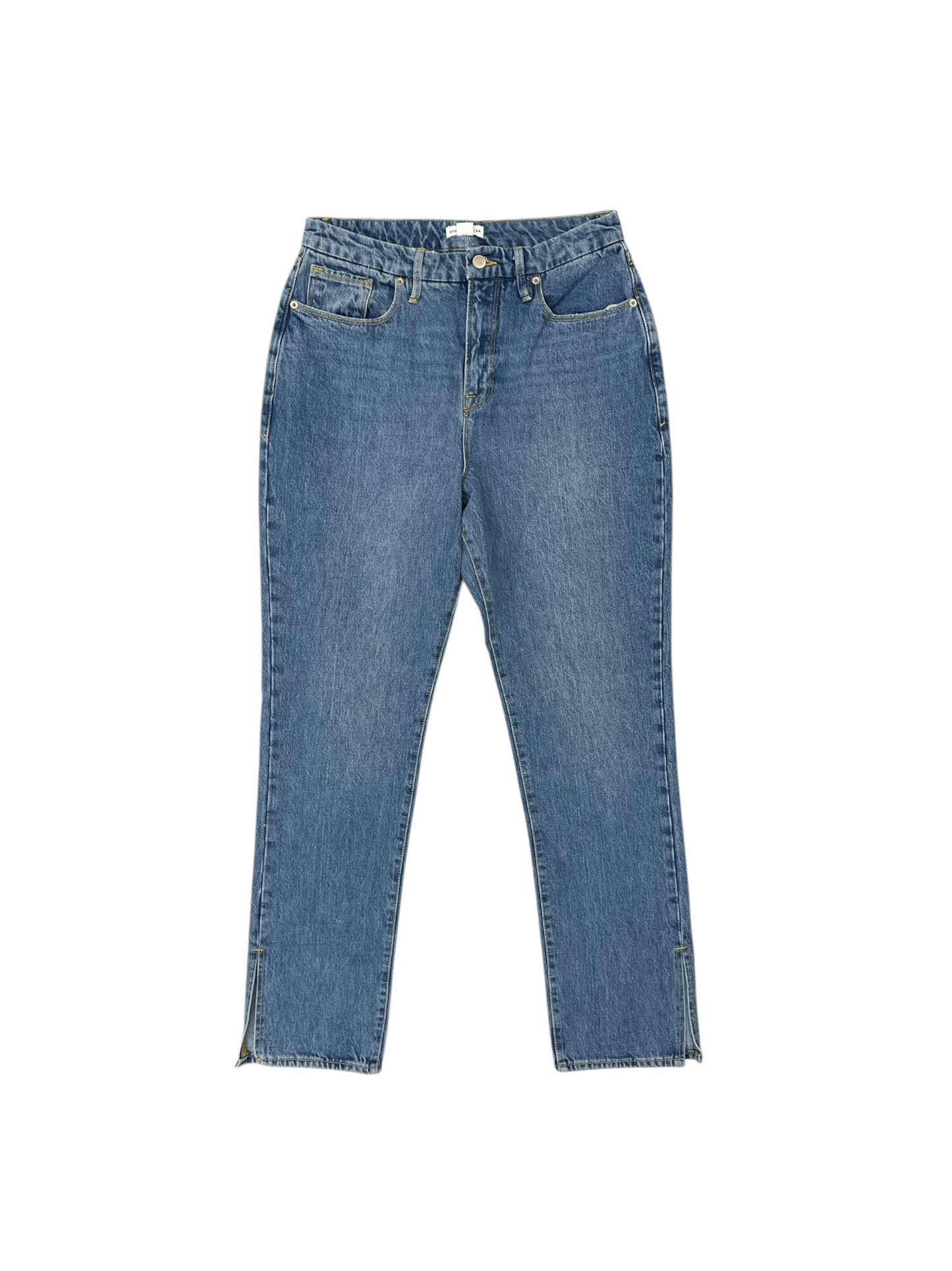 Jeans Straight By Good American In Blue Denim, Size: 30